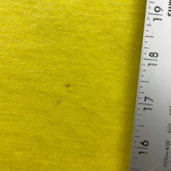 Vintage 80s Screen Stars Best T-Shirt Men Large L Yellow Steamboat Springs CO - Picture 10 of 16